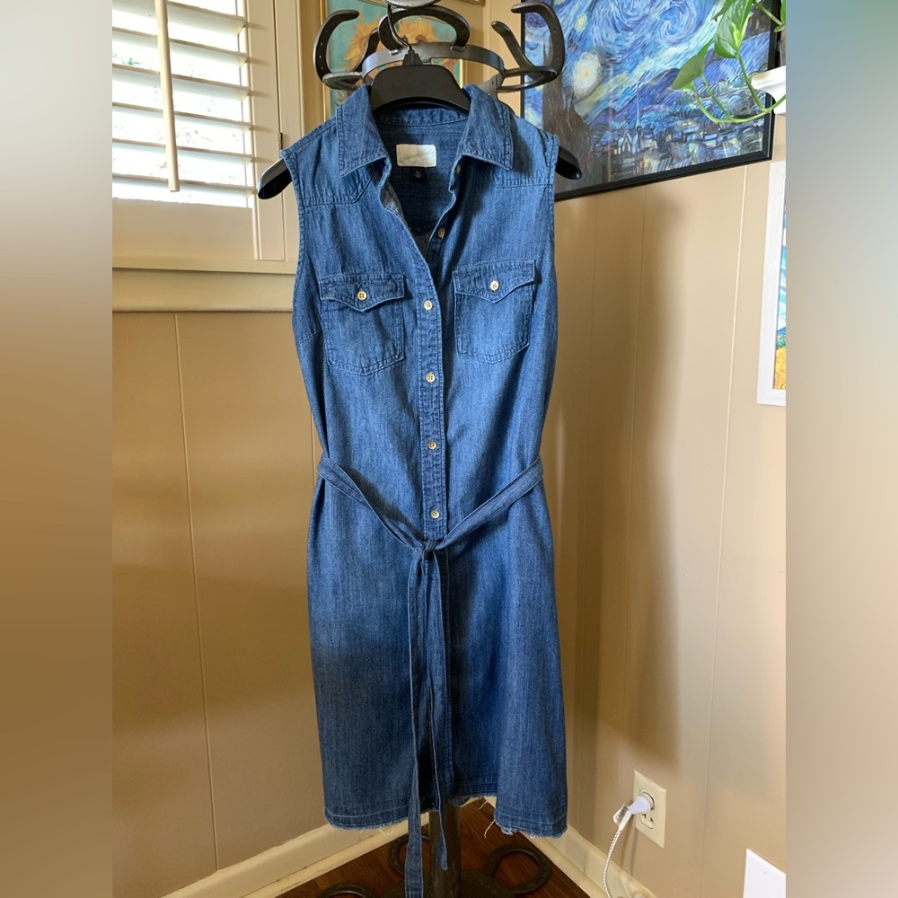 Universal Thread Chambray Belted shirt dress